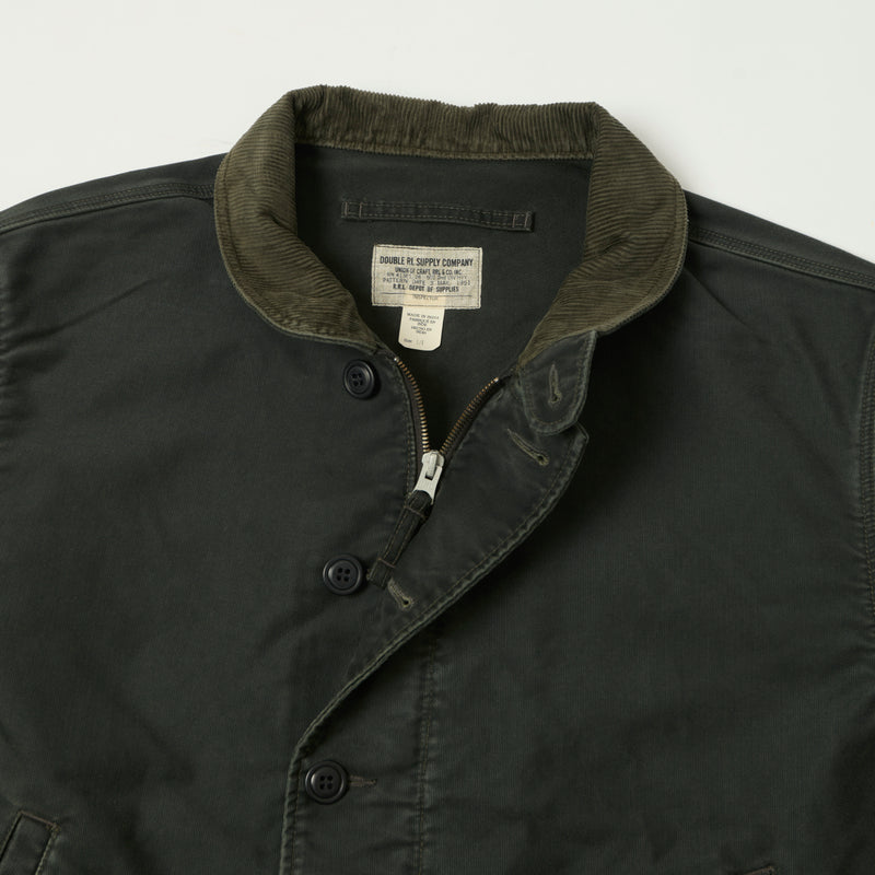 RRL Corduroy-Collar Deck Jacket - Faded Black