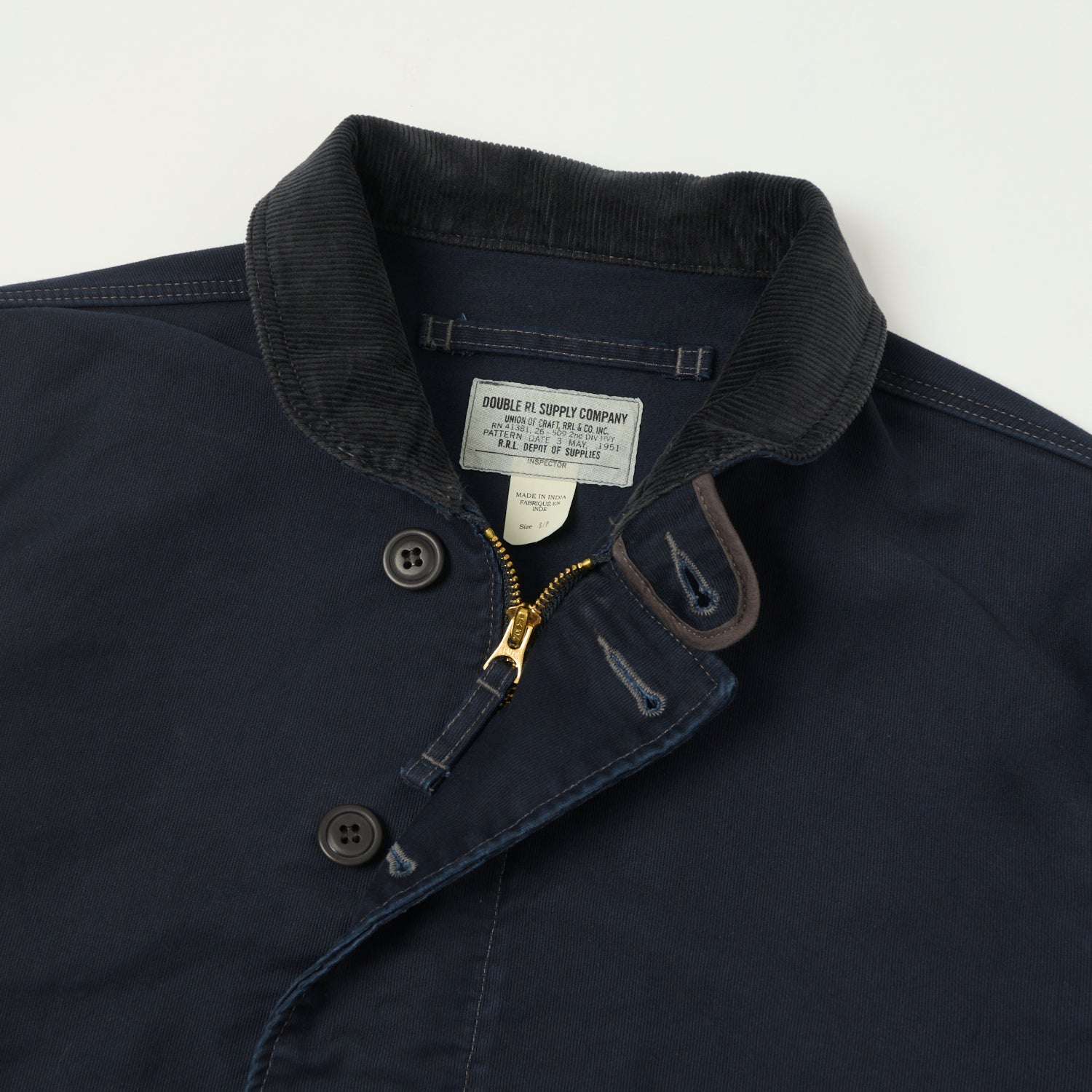 RRL Corduroy-Collar Deck Jacket - Navy – SON OF A STAG