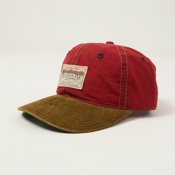 RRL Corduroy Bill Oilcloth Ball Cap - Vintage Red