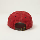 RRL Corduroy Bill Oilcloth Ball Cap - Vintage Red