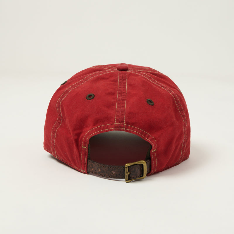 RRL Corduroy Bill Oilcloth Ball Cap - Vintage Red
