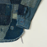 RRL Indigo Patchwork Shirt - Blue