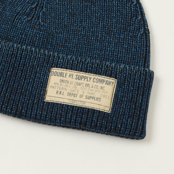 RRL Cotton Watch Cap - Indigo