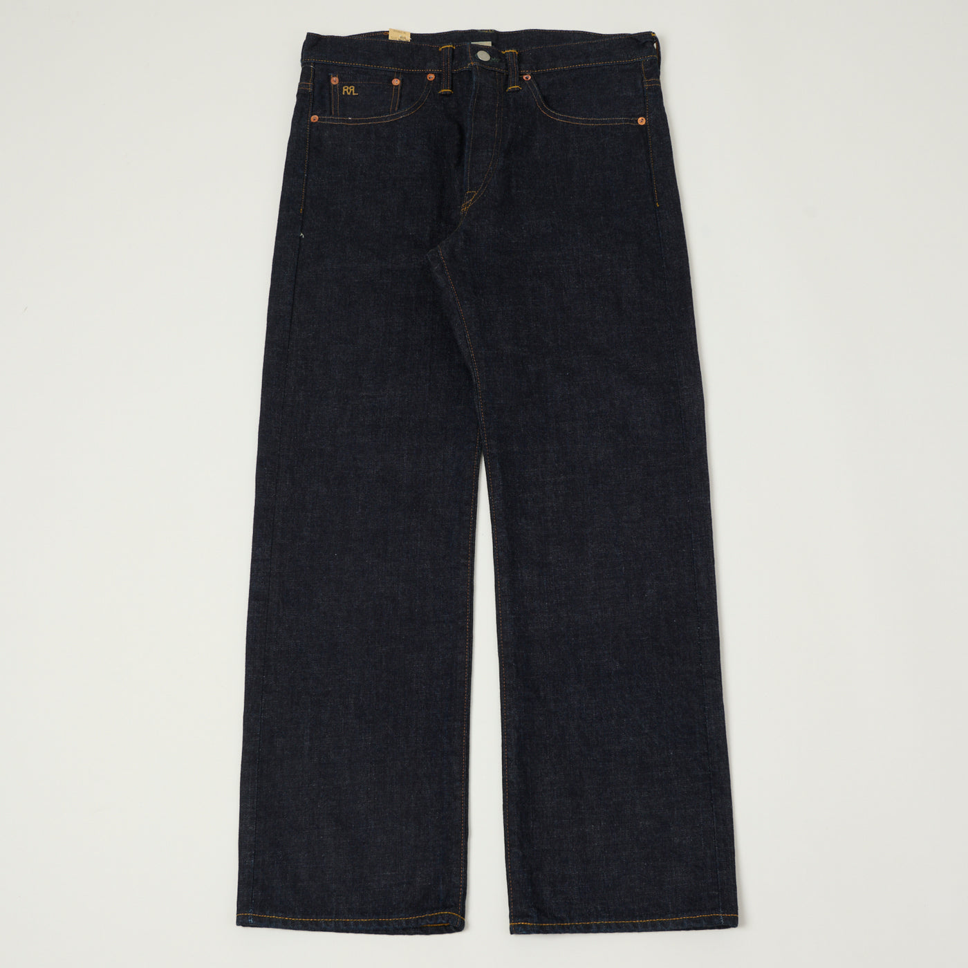 RRL 5-Pocket East-West Selvedge Wide Straight Jean - One Wash