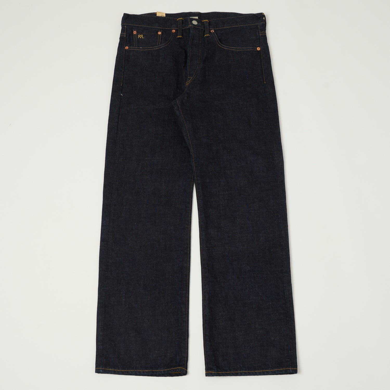 RRL 5-Pocket East-West Selvedge Wide Straight Jean - One Wash
