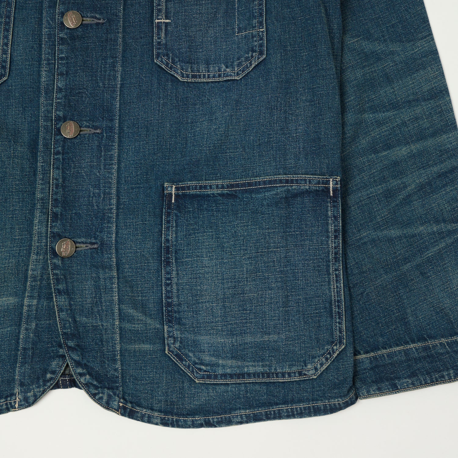 RRL Cotton-Linen Denim Engineer Jacket - Mid Wash – SON OF A STAG