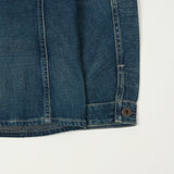 RRL Cotton-Linen Denim Engineer Jacket - Mid Wash