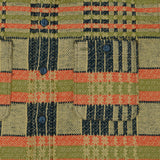 RRL 'Farewell' Jacquard Work Shirt - Orange/Navy