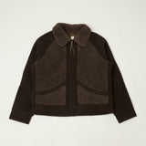 RRL Fleece-Panelled Jacquard Jacket - Brown