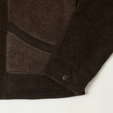 RRL Fleece-Panelled Jacquard Jacket - Brown