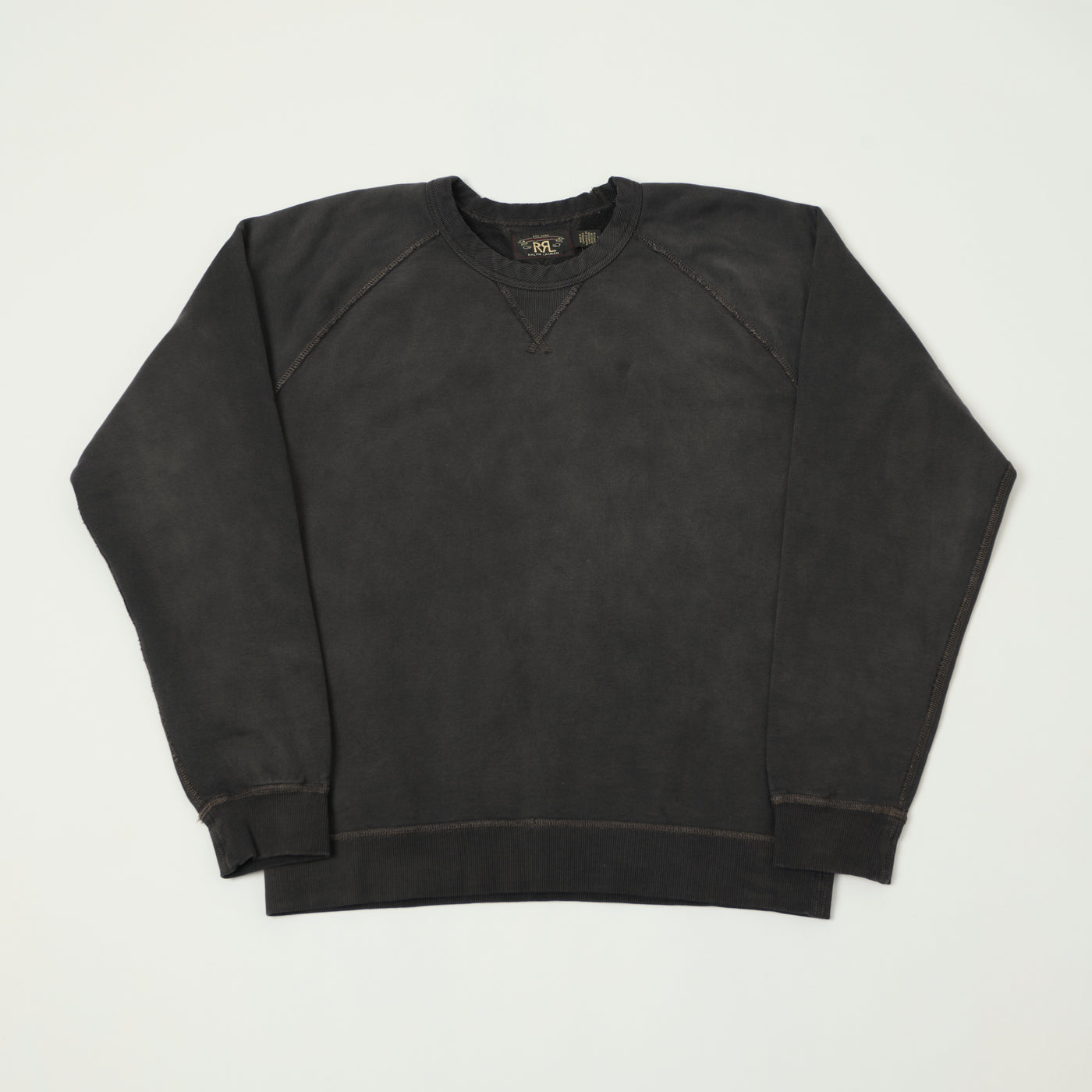 RRL French Terry Sweatshirt - Black Indigo