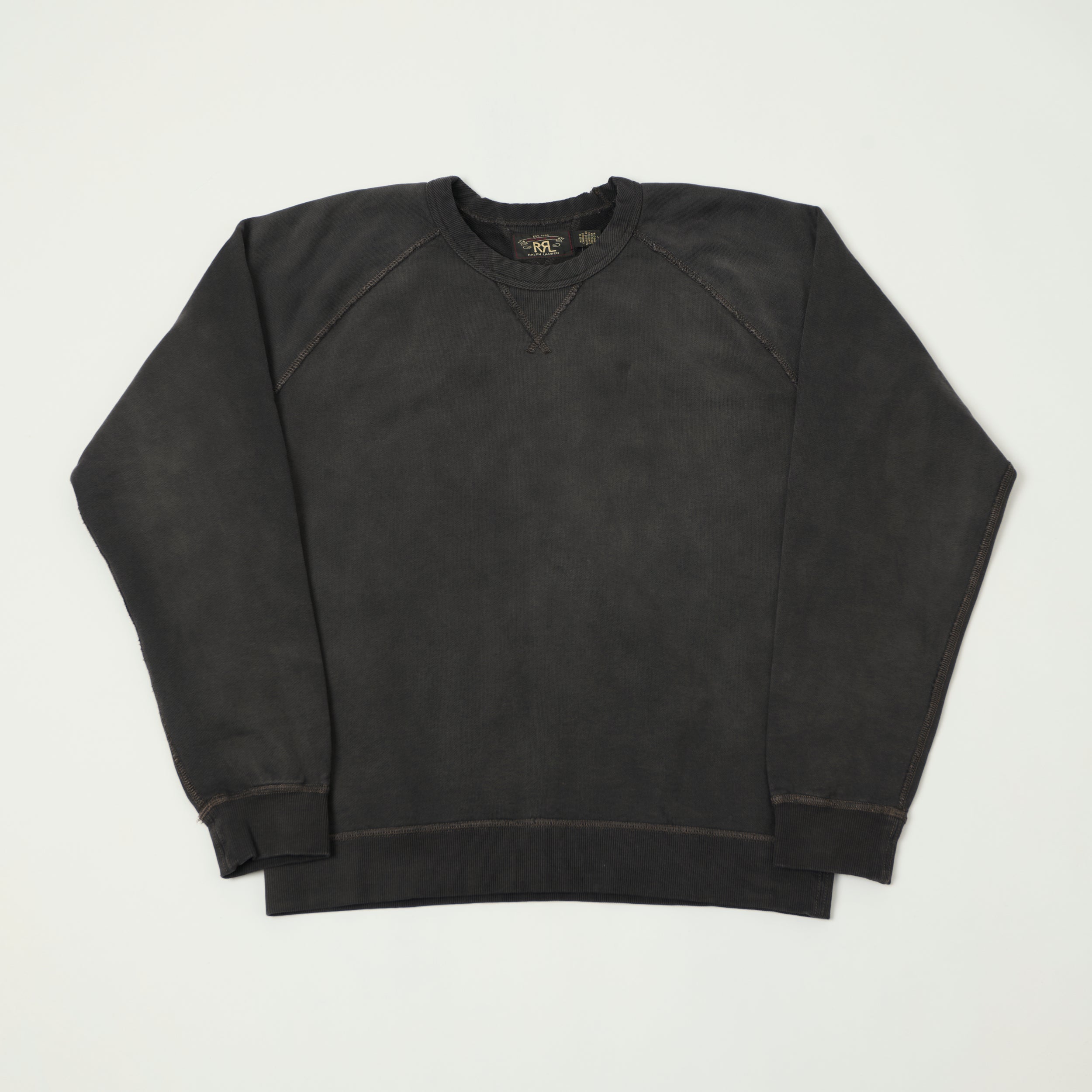 RRL French Terry Sweatshirt - Black Indigo