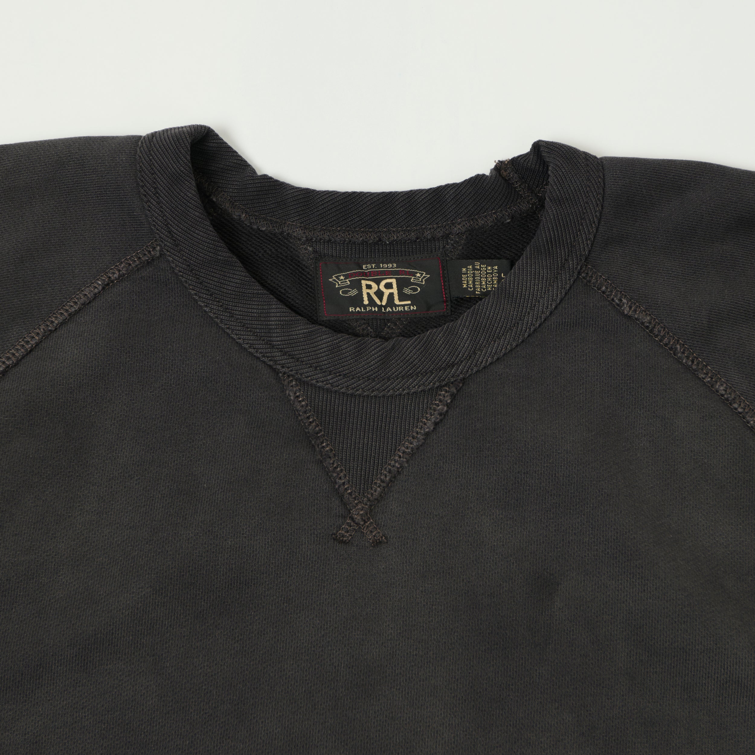 RRL French Terry Sweatshirt - Black Indigo – SON OF A STAG