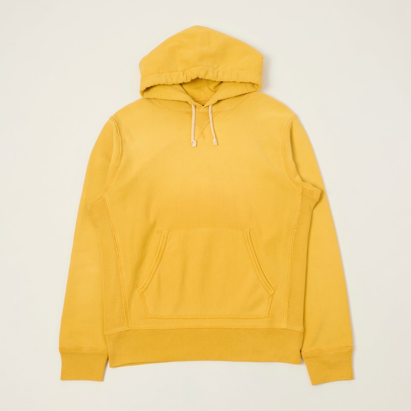 RRL Garment-Dyed French Terry Hoodie - Yellow