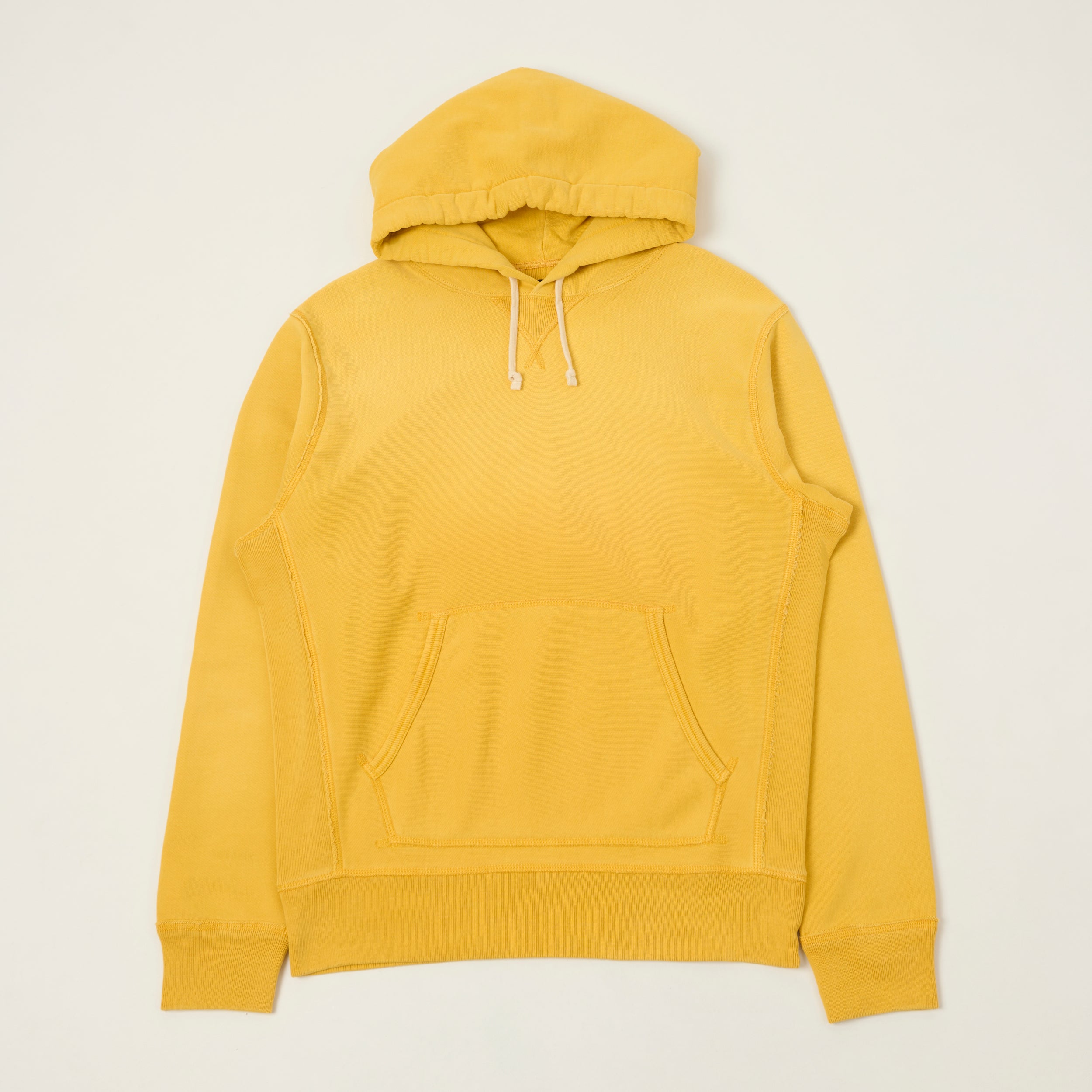 RRL Garment-Dyed French Terry Hoodie - Yellow