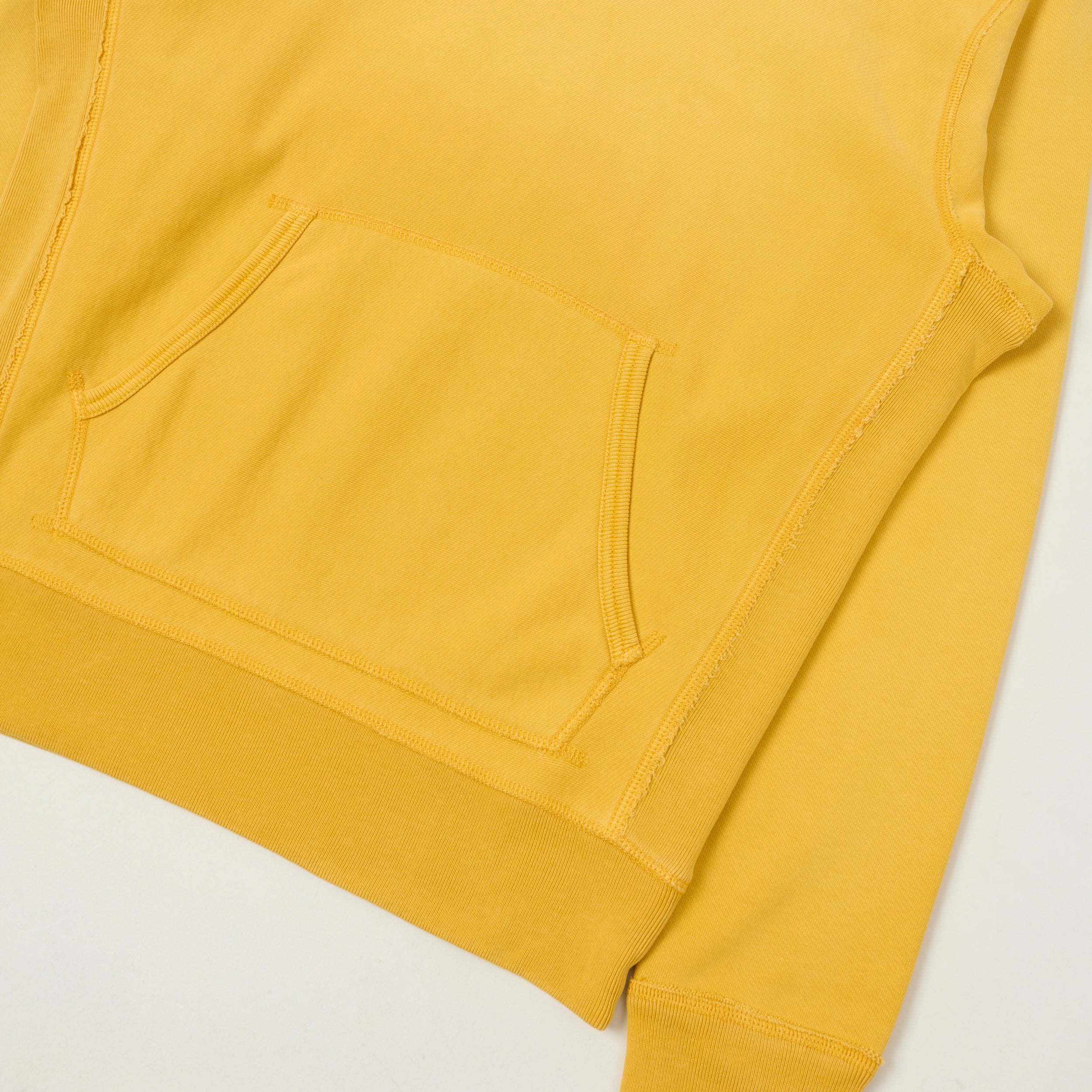 RRL Garment-Dyed French Terry Hoodie - Yellow