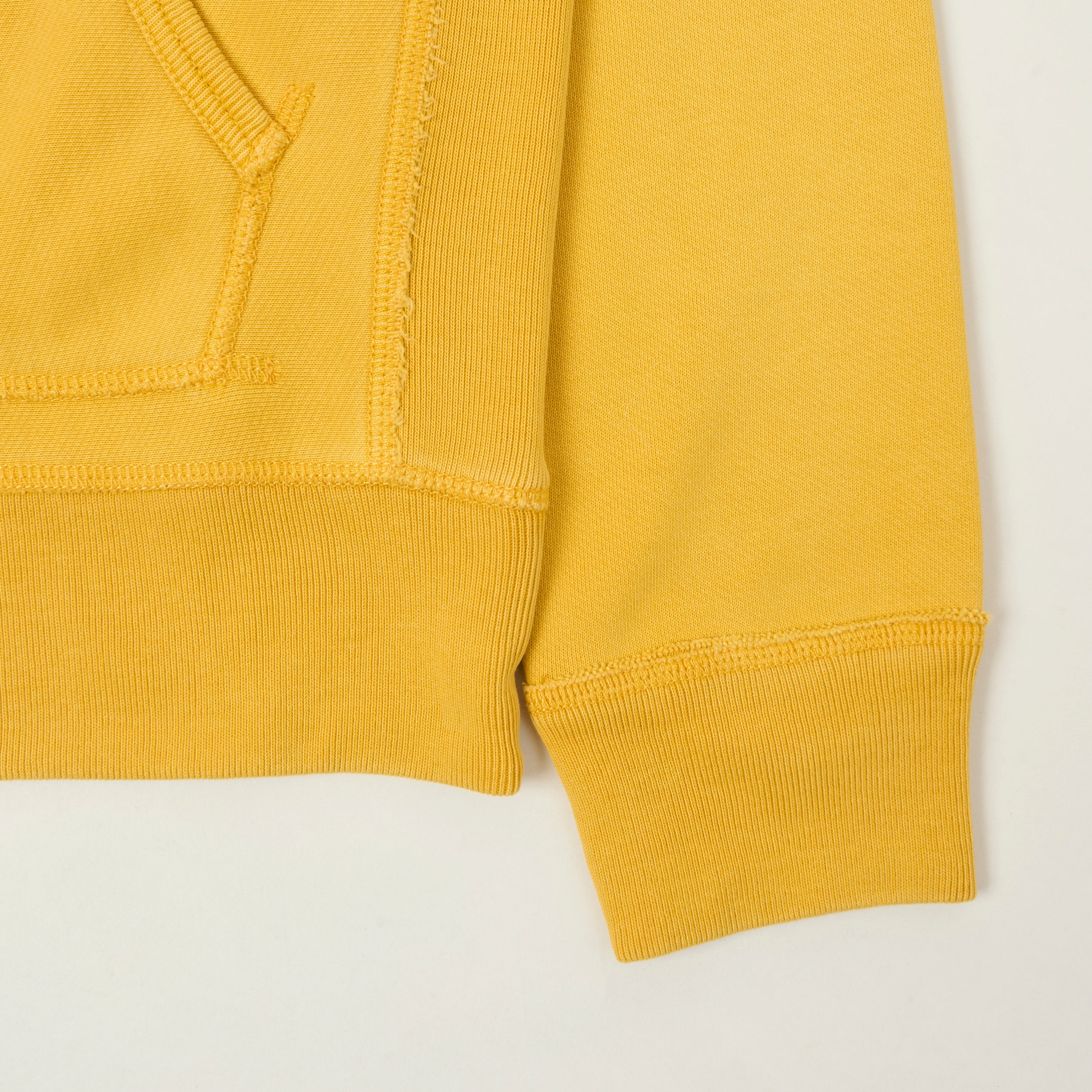 RRL Garment-Dyed French Terry Hoodie - Yellow