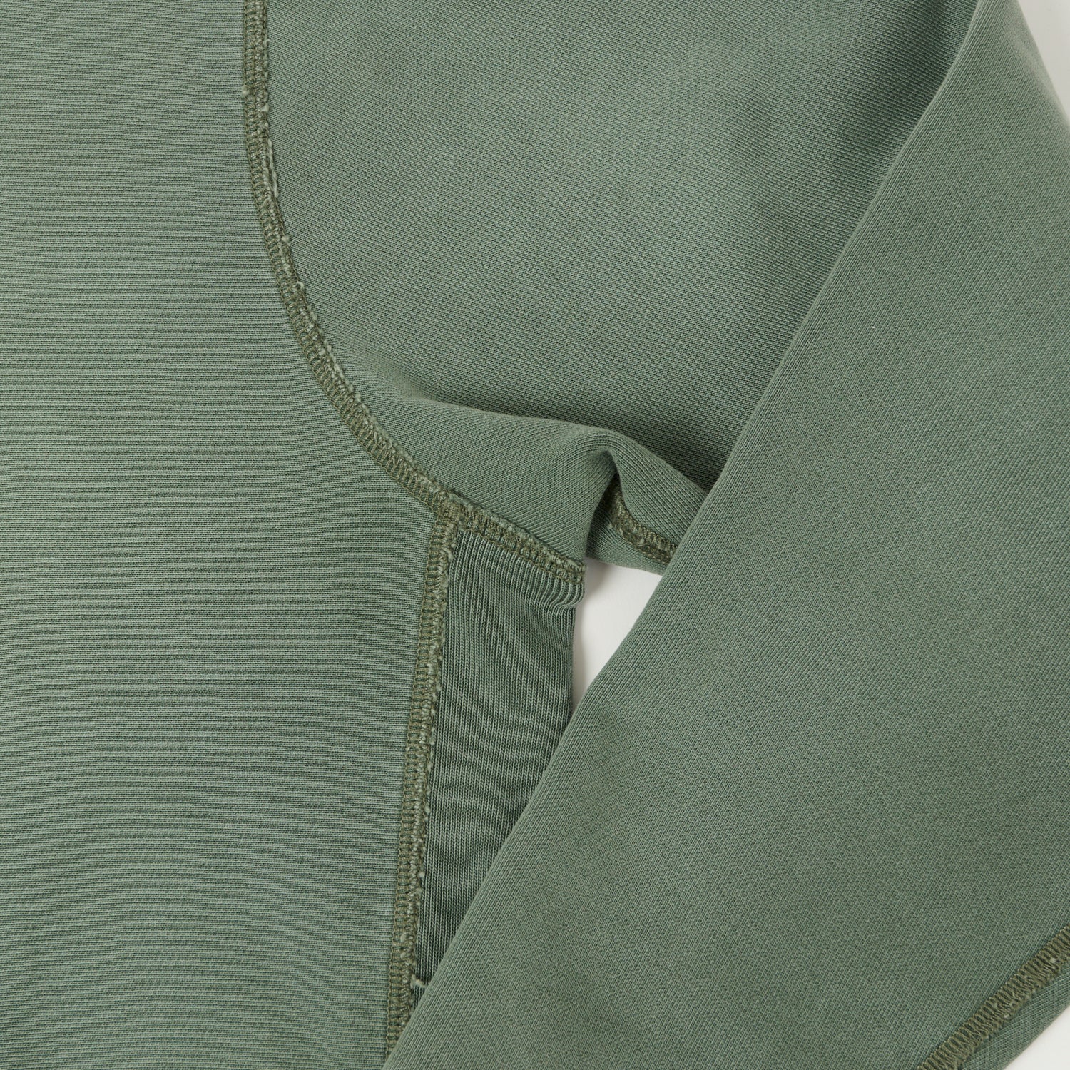 RRL Garment-Dyed French Terry Hoodie - Faded Green
