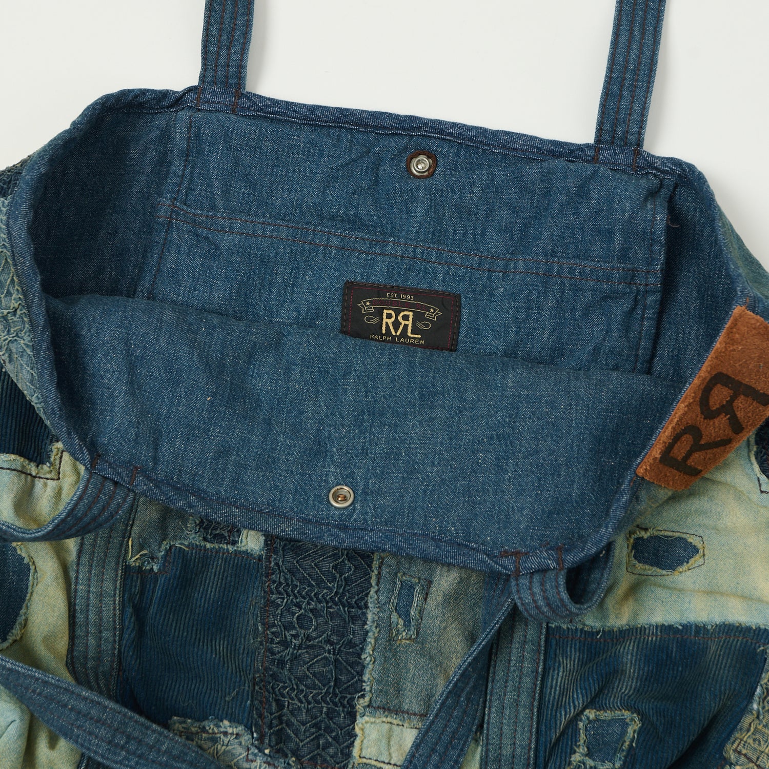 RRL Hercules Patchwork Tote Bag - Indigo