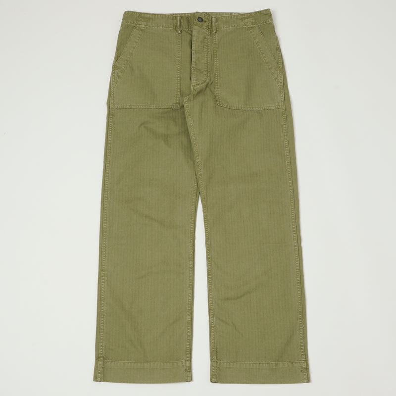 RRL Herringbone Army Trouser - Brewster Green