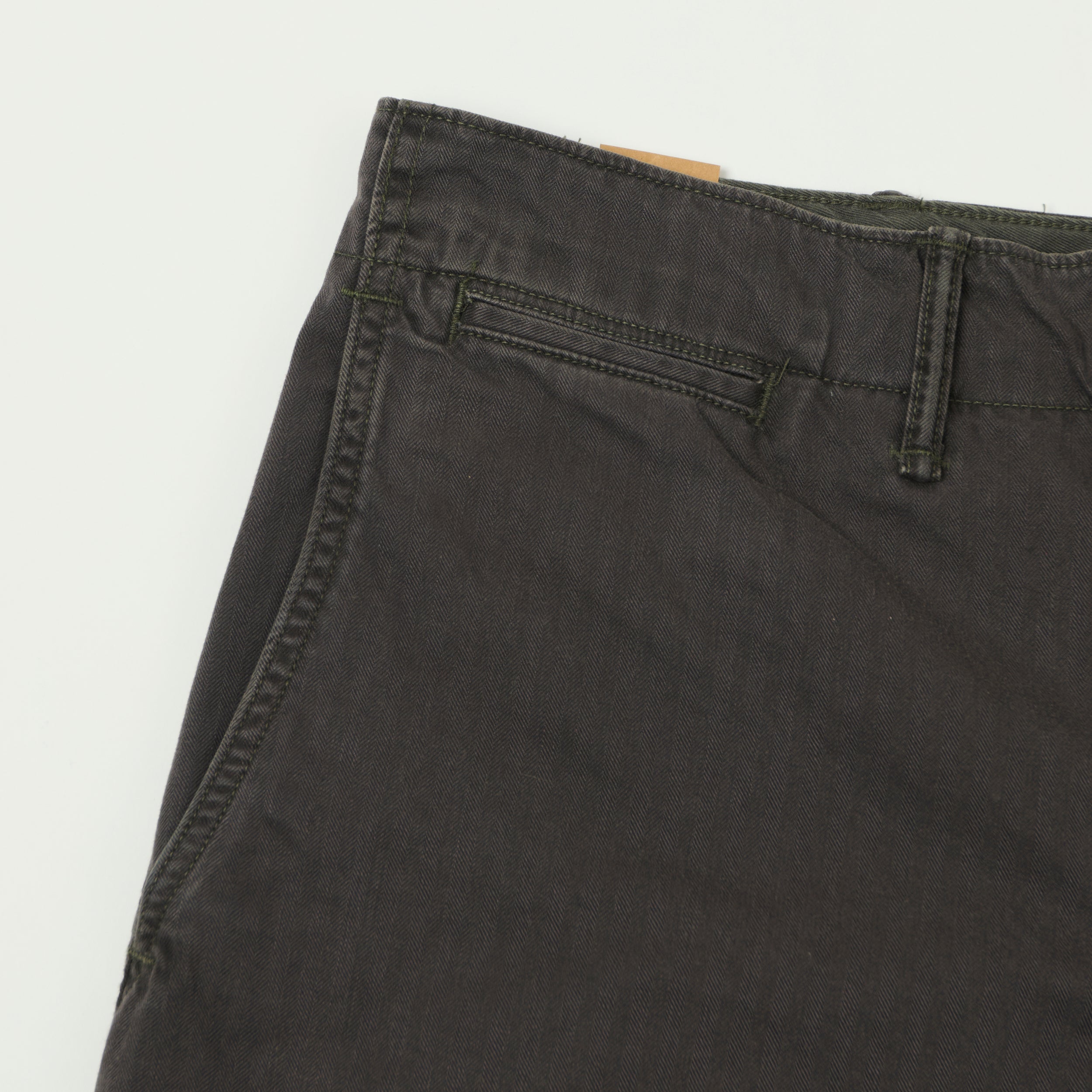 RRL 7.8oz Herringbone Twill Field Trouser - Washed Black