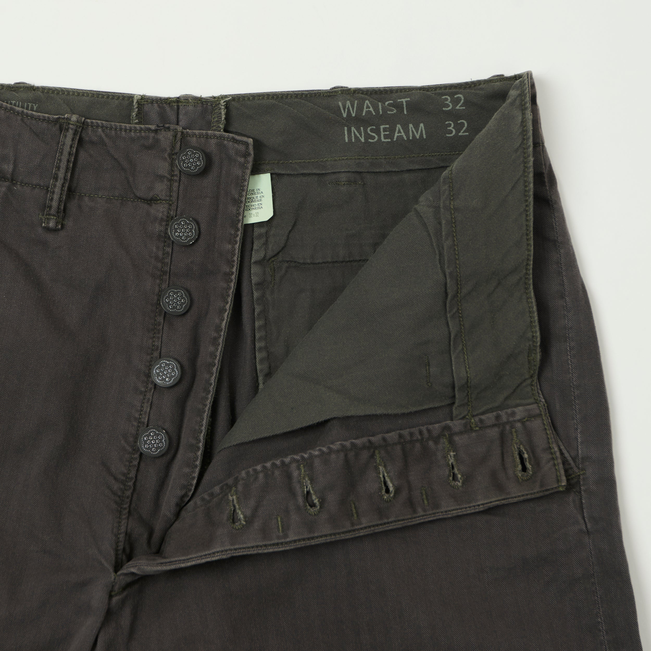 RRL 7.8oz Herringbone Twill Field Trouser - Washed Black – SON OF RRL 7.8oz Herringbone Twill Field Trouser - Washed Black – SON OF