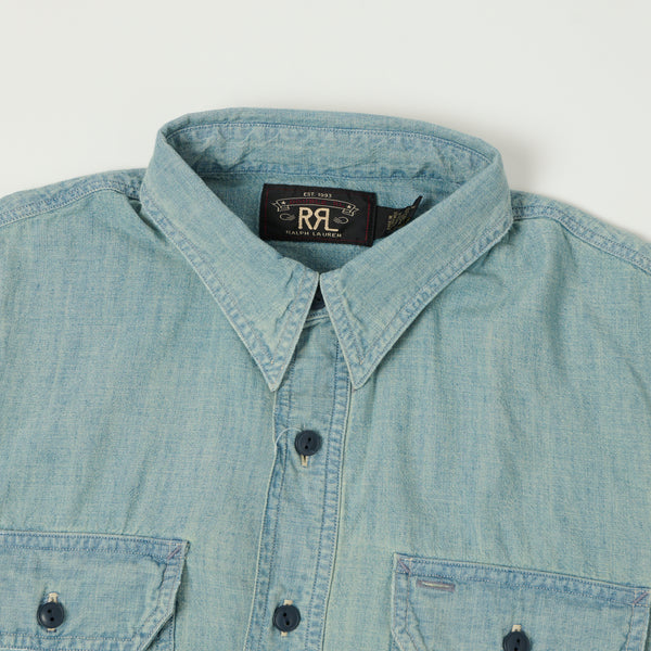 RRL Indigo Chambray Workshirt - Medium Wash