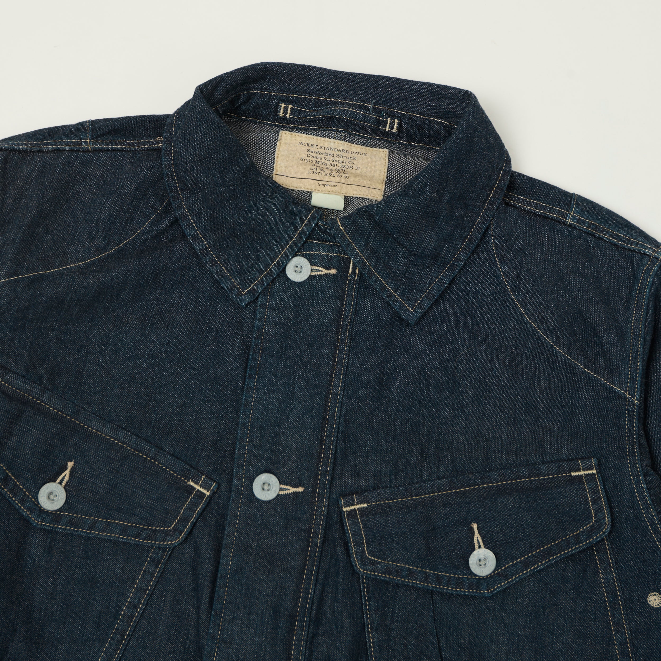RRL Indigo Denim Field Jacket - Medium Wash