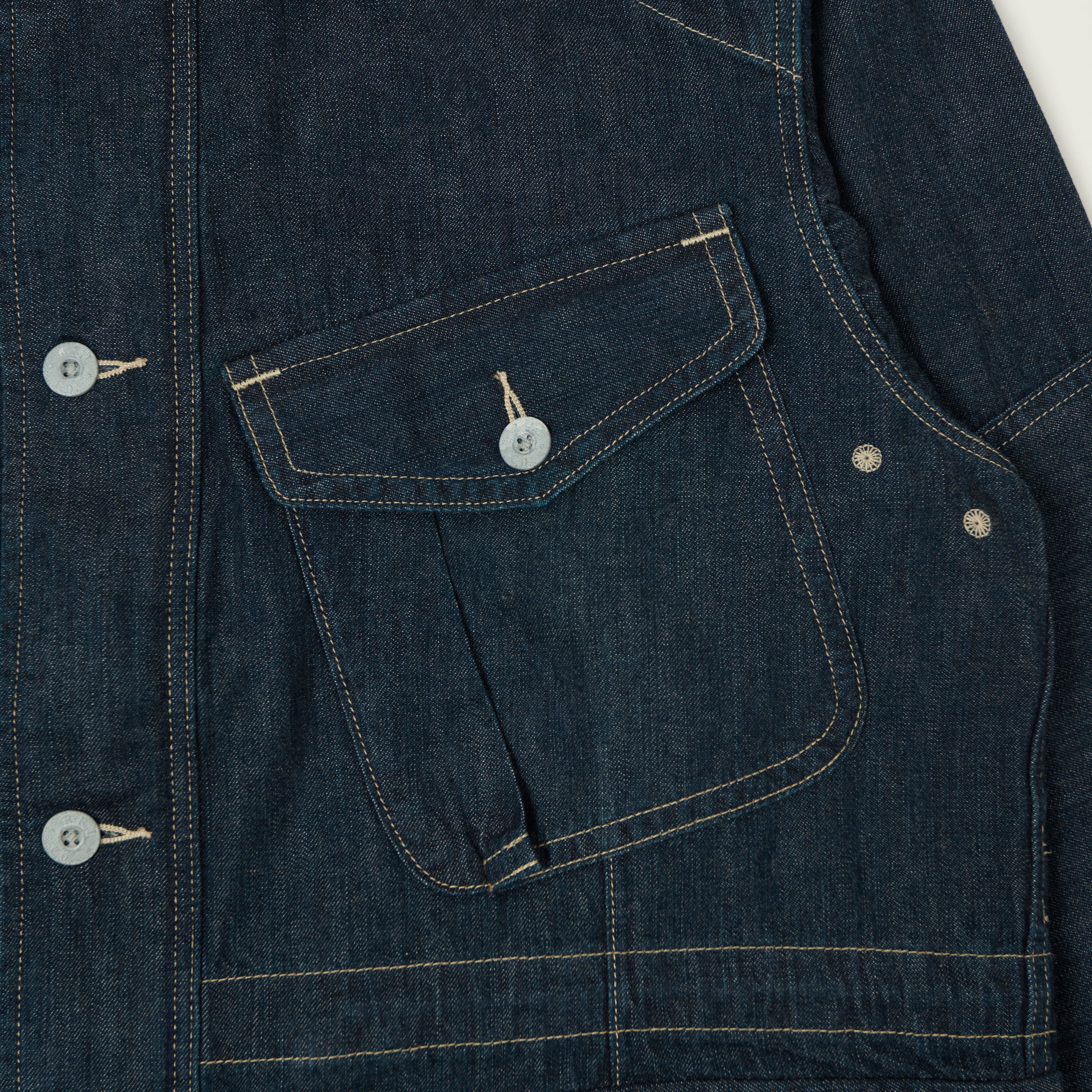 RRL Indigo Denim Field Jacket - Medium Wash