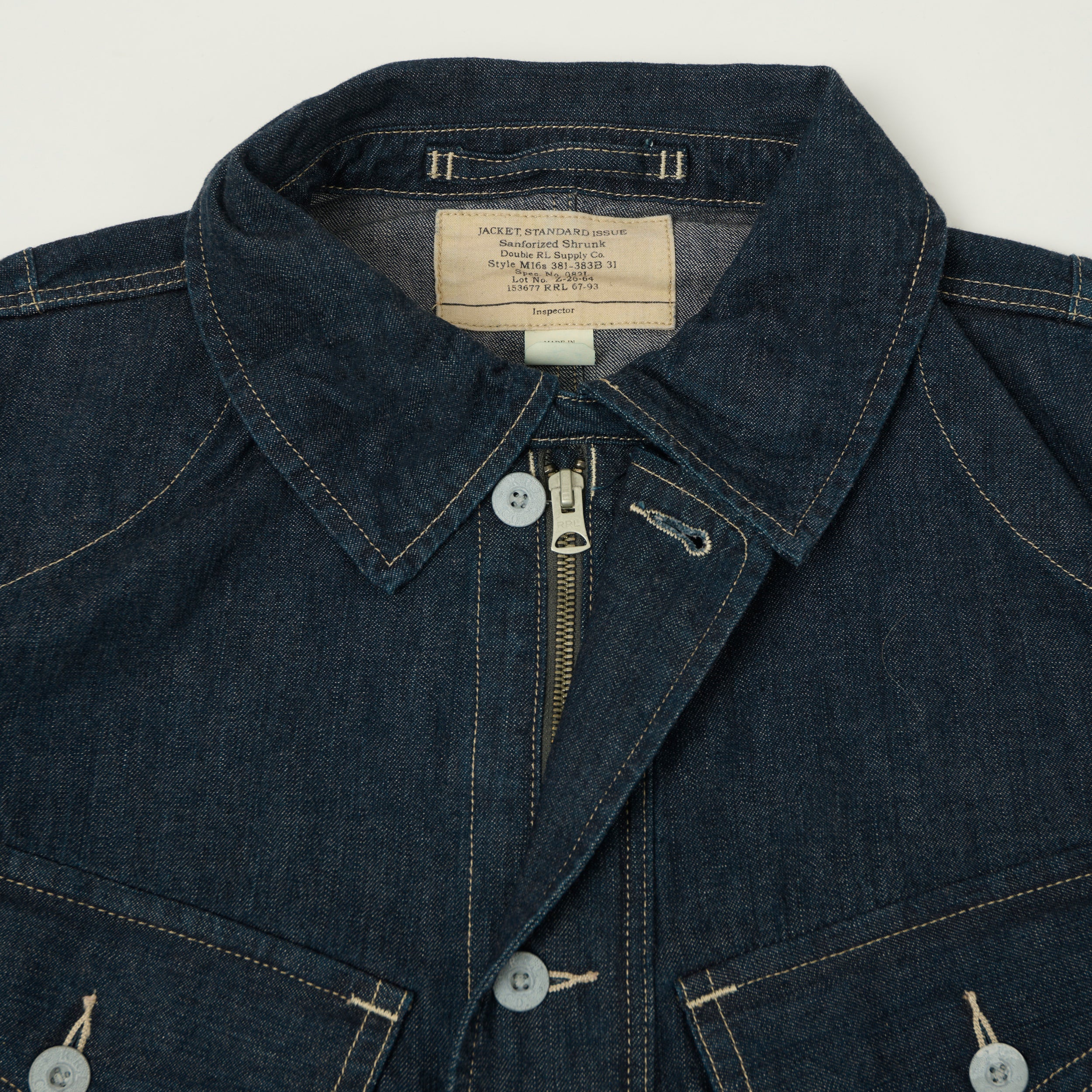 RRL Indigo Denim Field Jacket - Medium Wash