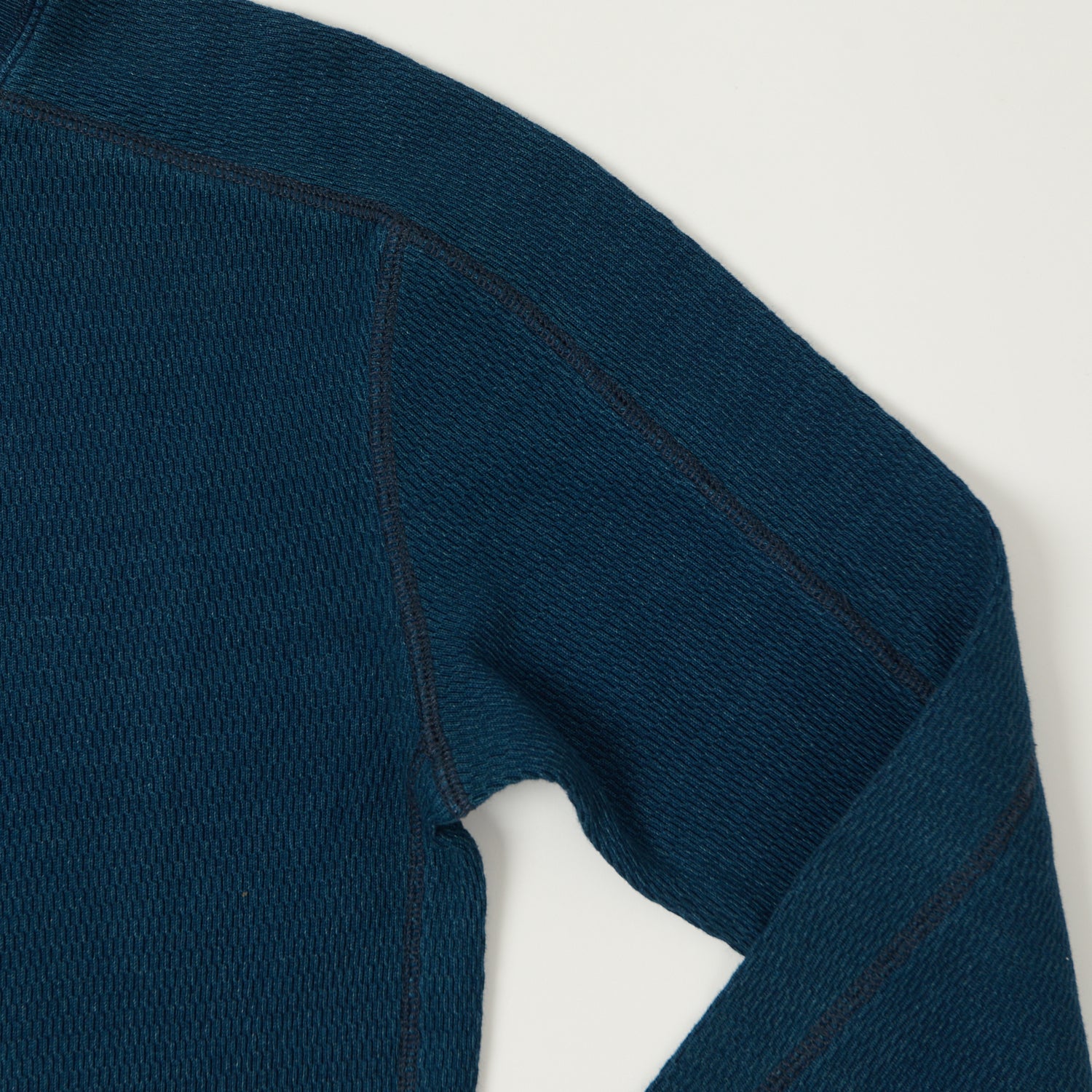 RRL Jacquard-Knit Thermal - Rinsed Blue Indigo