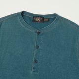 RRL Jacquard-Knit Henley - Indigo