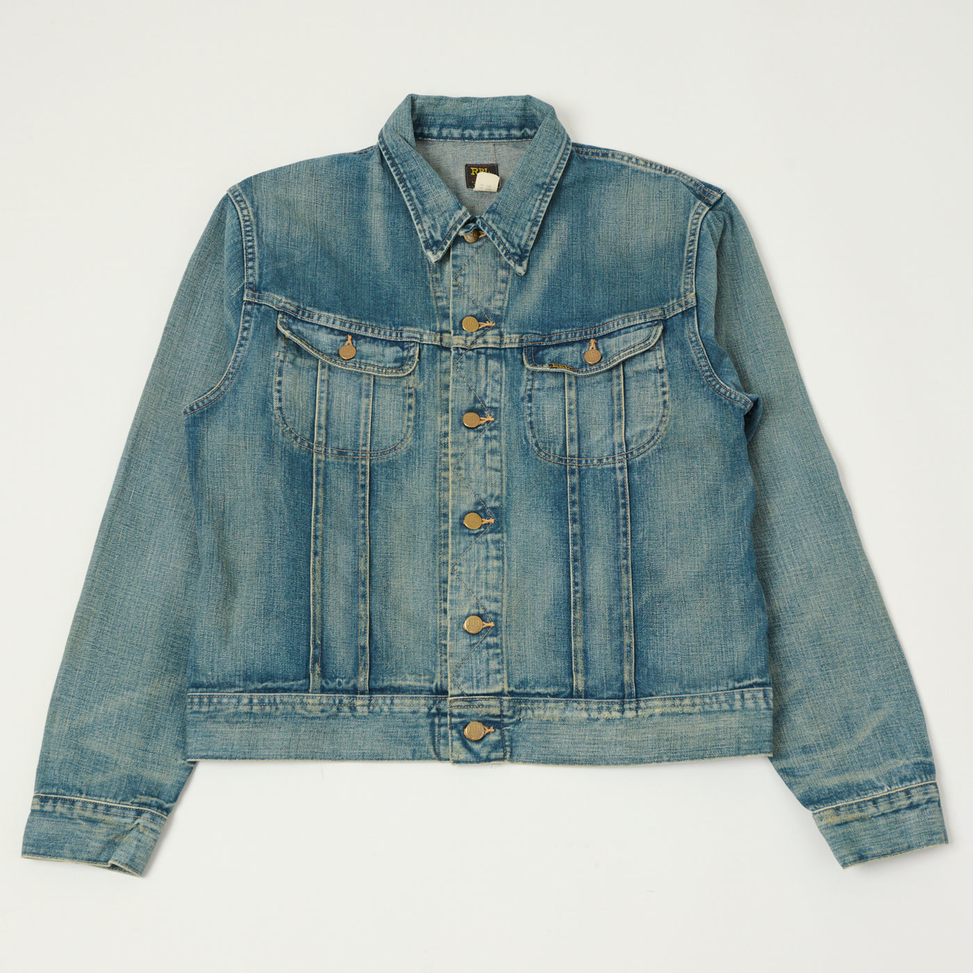 RRL 'Leeland' Denim Trucker Jacket - Heavy Wash