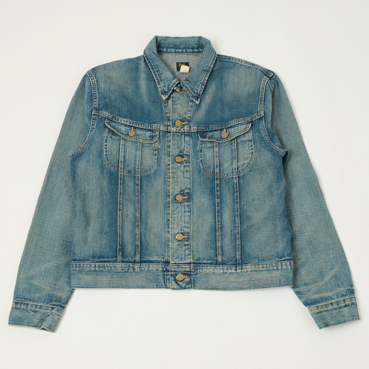 RRL 'Leeland' Denim Trucker Jacket - Heavy Wash