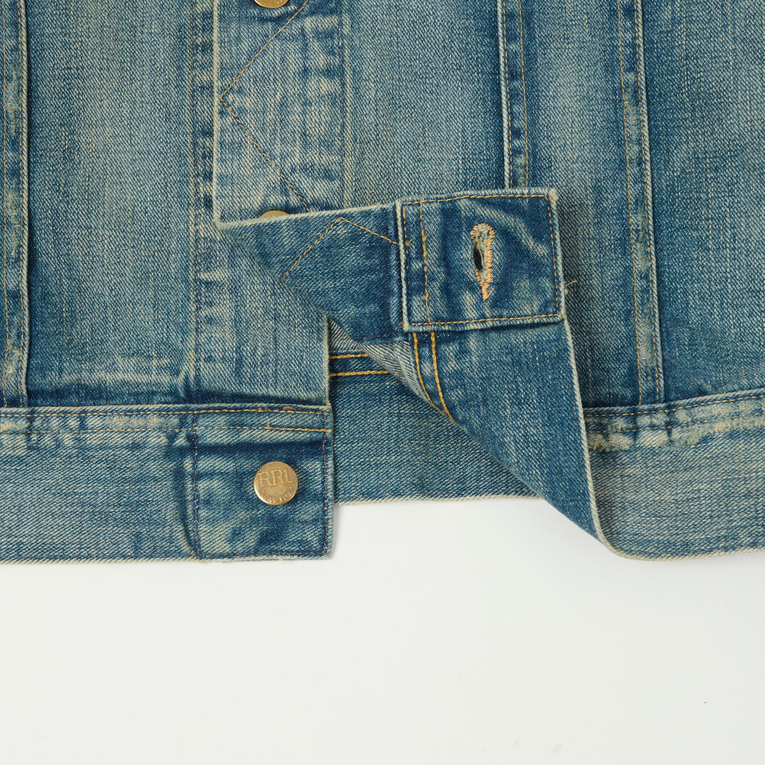 RRL 'Leeland' Denim Trucker Jacket - Heavy Wash