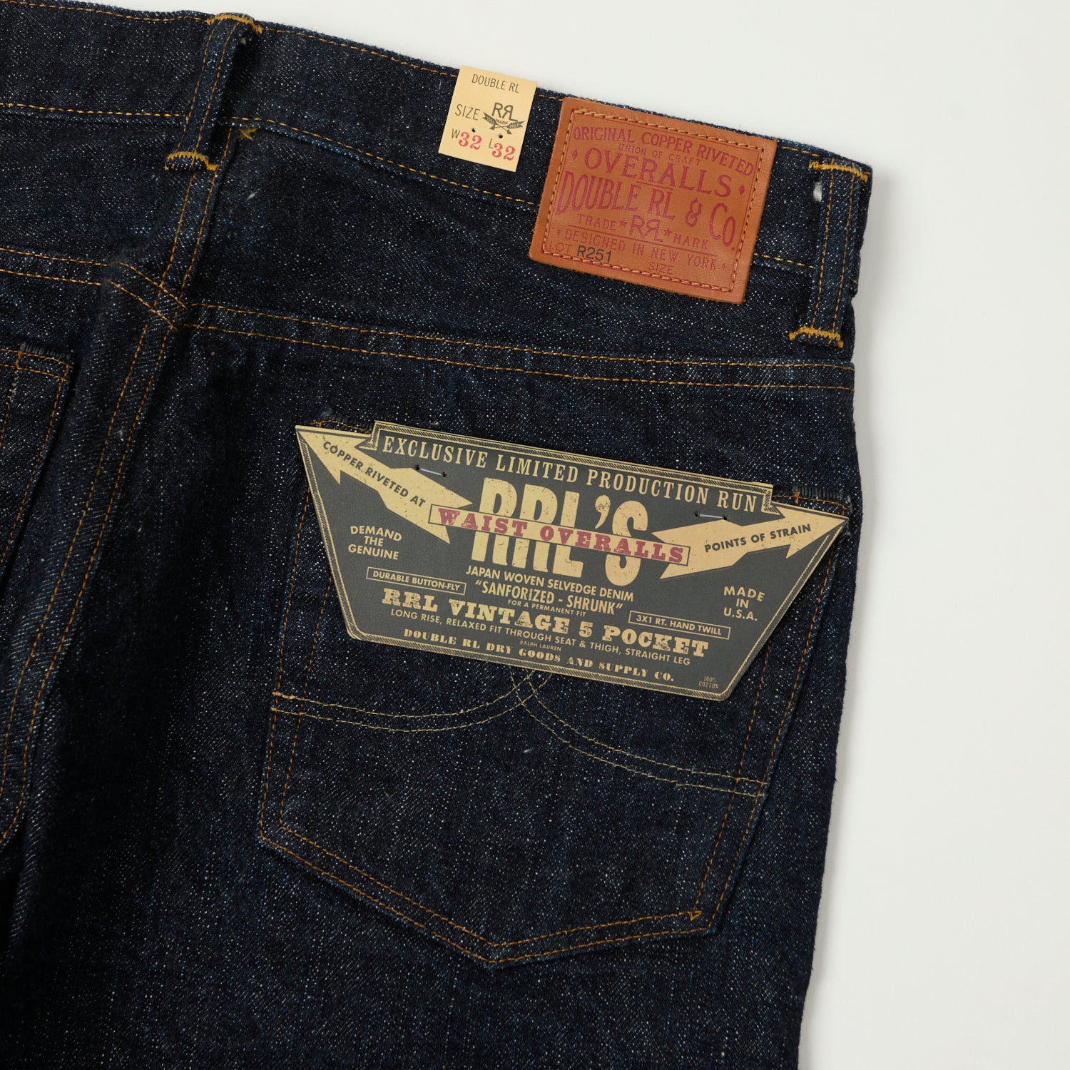 RRL Limited-Edition Vintage 5-Pocket Wide Straight Jean - Rinsed
