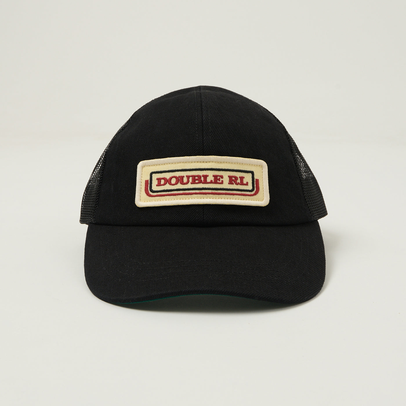 J*e様 RRL Embroidered Denim Trucker Cap RRL Embroidered Denim Trucker Cap | Black | Canoe Club