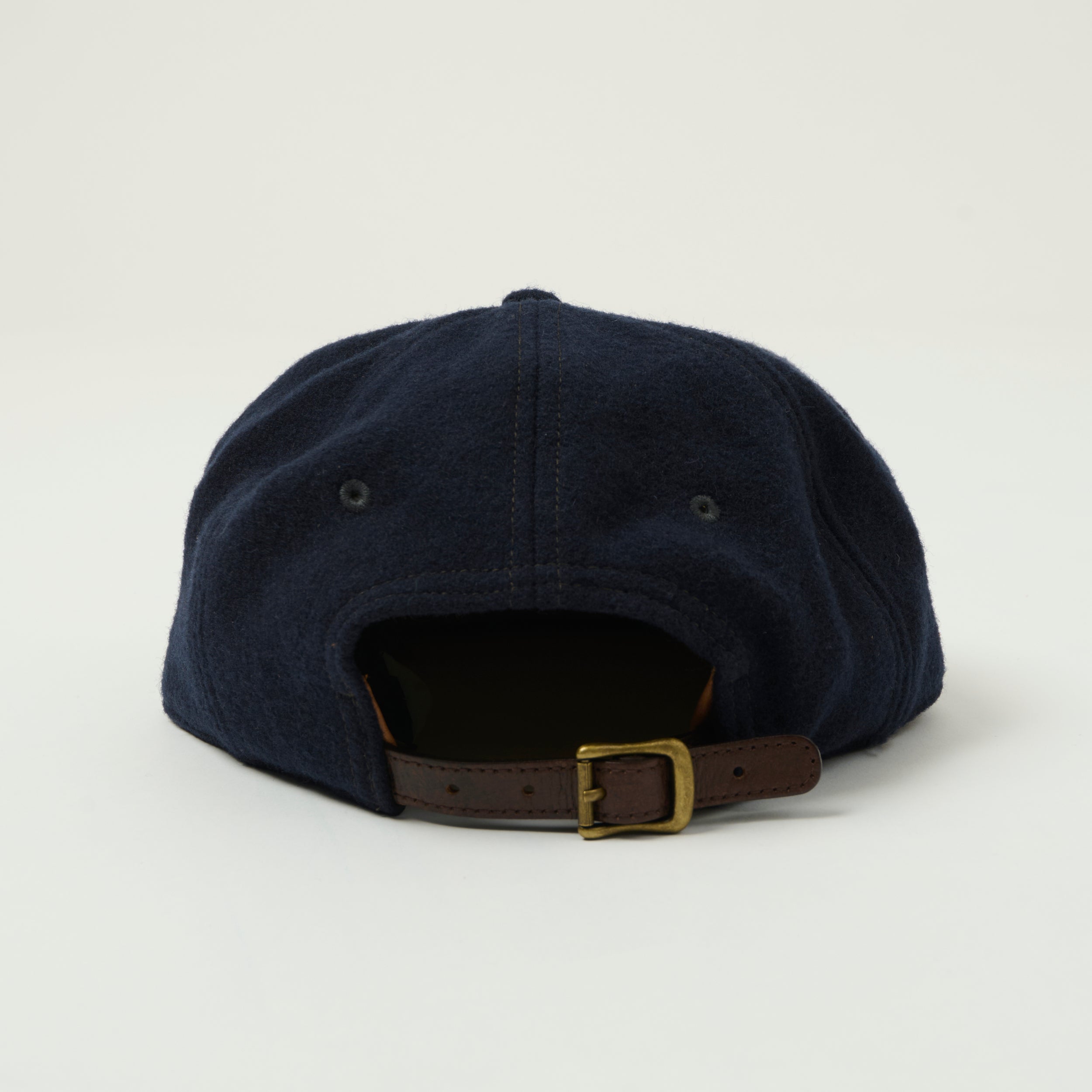 RRL Wool Felt Logo Ball Cap - Navy