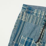 RRL Indigo Patchwork Drawstring Trouser - Indigo Patchwork