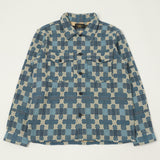 RRL Patterned-Jacquard Shirt - Indigo Blue