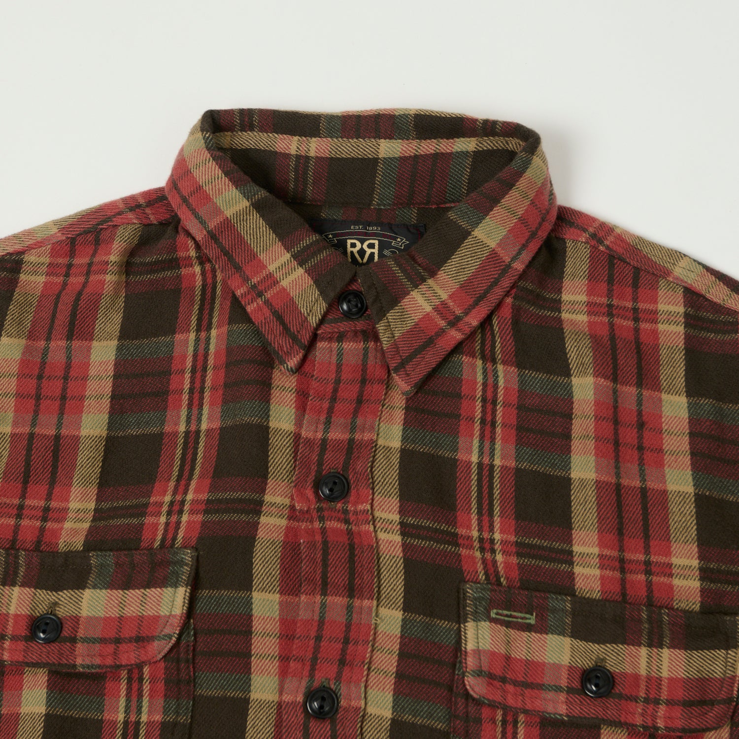 RRL Plaid Twill Workshirt - Red/Black/Multi – SON OF A STAG