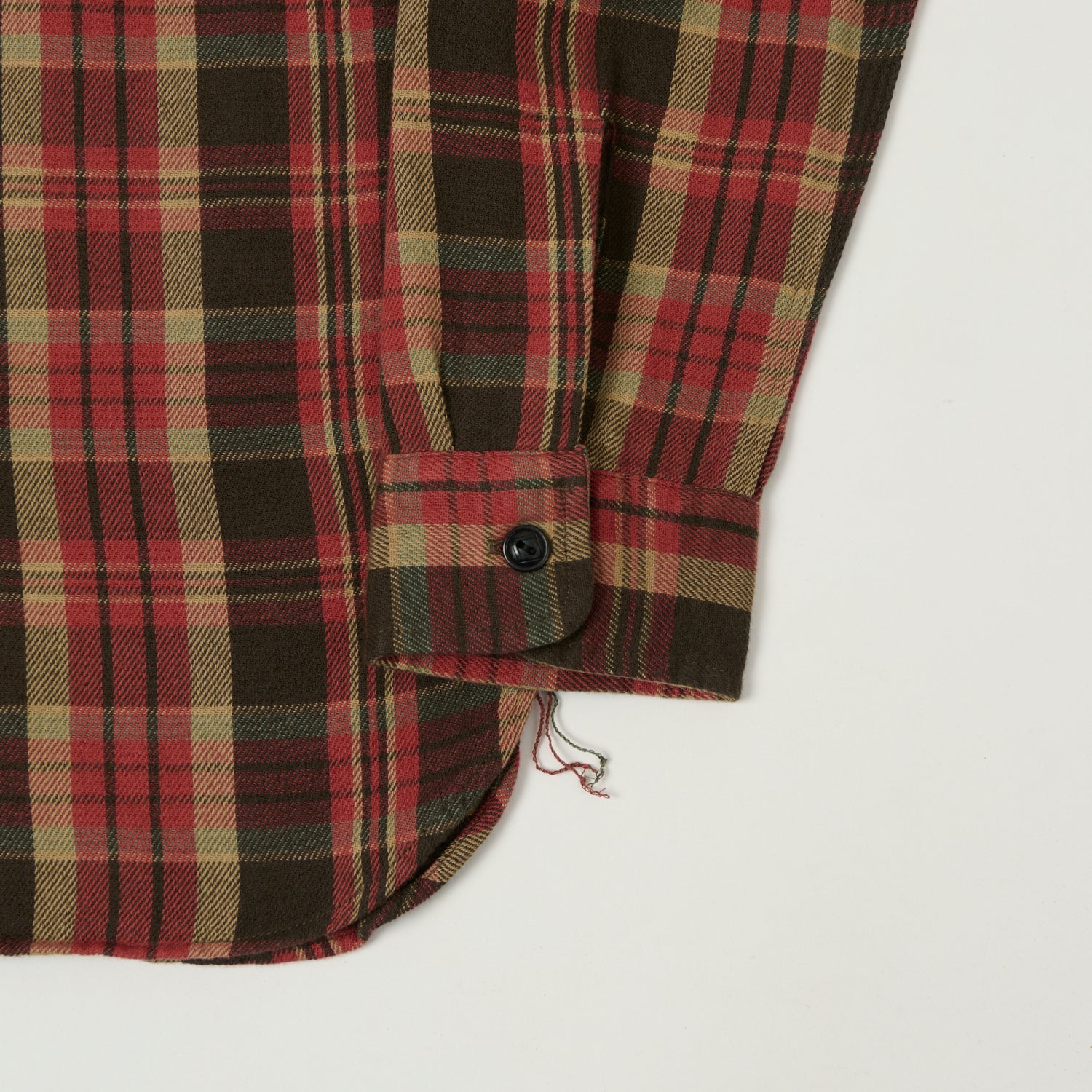 RRL Plaid Twill Workshirt - Red/Black/Multi
