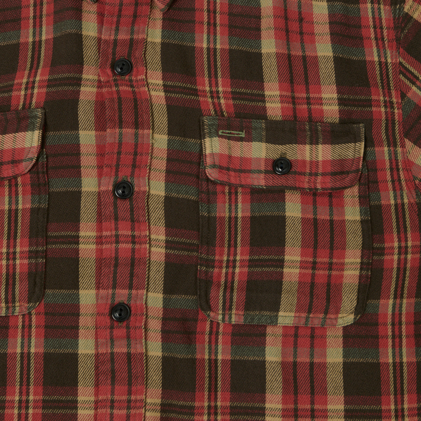 RRL Plaid Twill Workshirt - Red/Black/Multi | SON OF A STAG