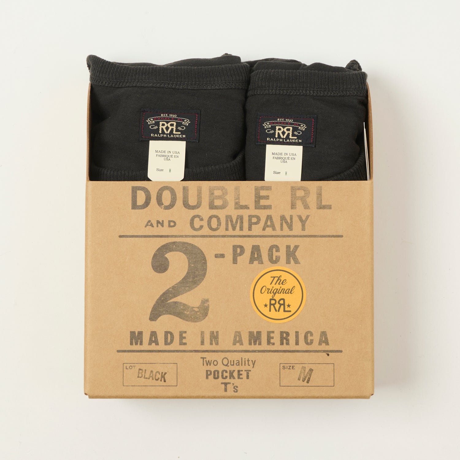 RRL Pocket T-Shirt Two Pack - Black – SON OF A STAG
