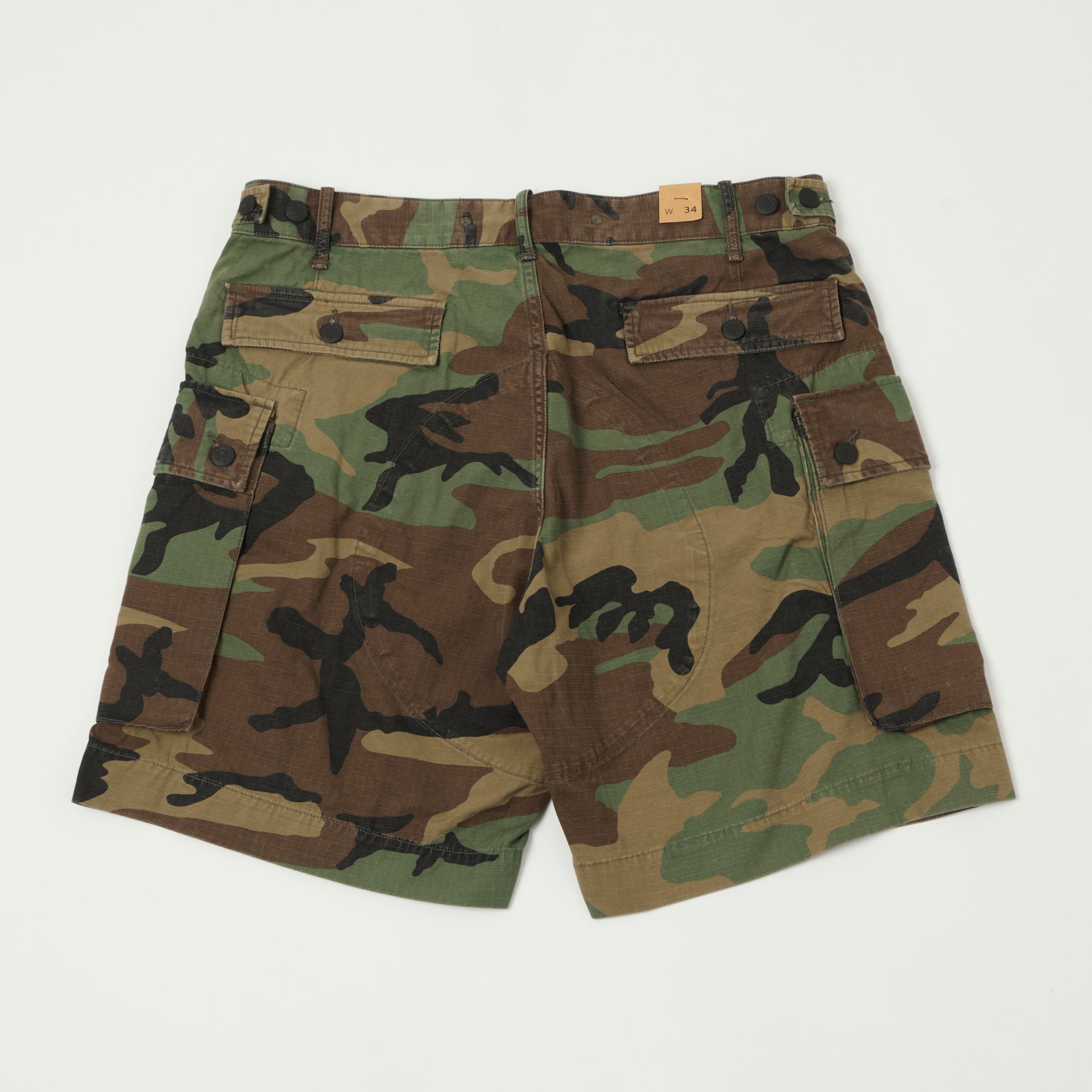 RRL Ripstop Cargo Shorts - Camo