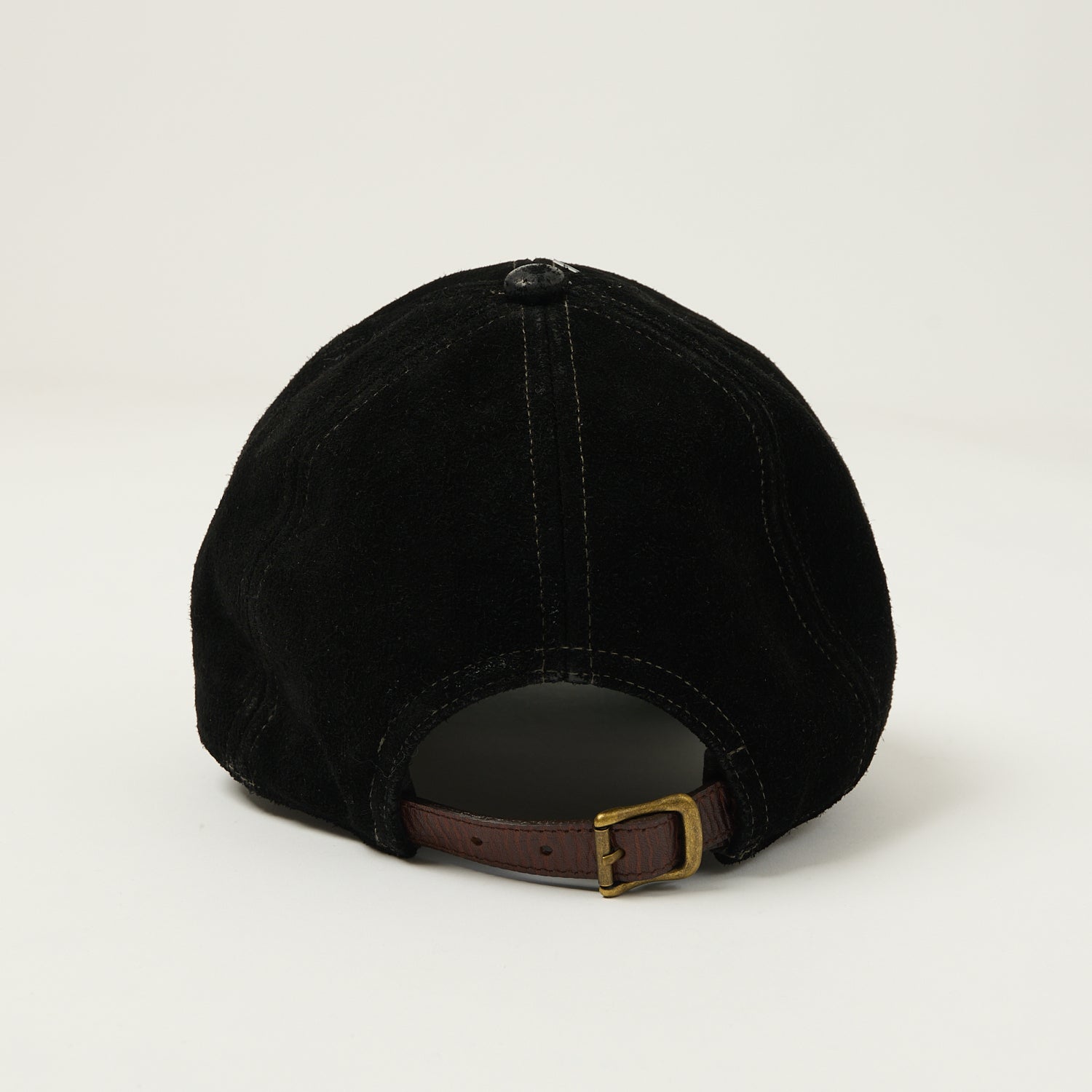 RRL Roughout Suede Trucker Cap - Black