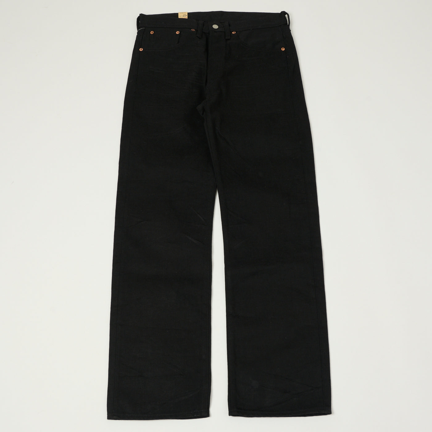 RRL 5-Pocket Selvedge Wide Straight Jean - Black Used Wash