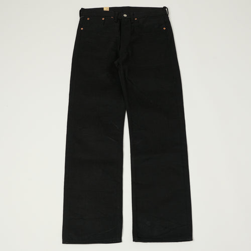 RRL 5-Pocket Selvedge Wide Straight Jean - Black Used Wash