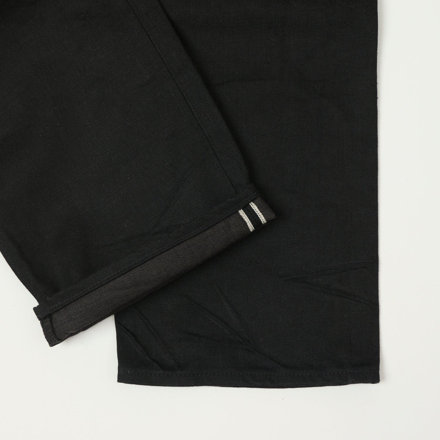 RRL 5-Pocket Selvedge Wide Straight Jean - Black Used Wash