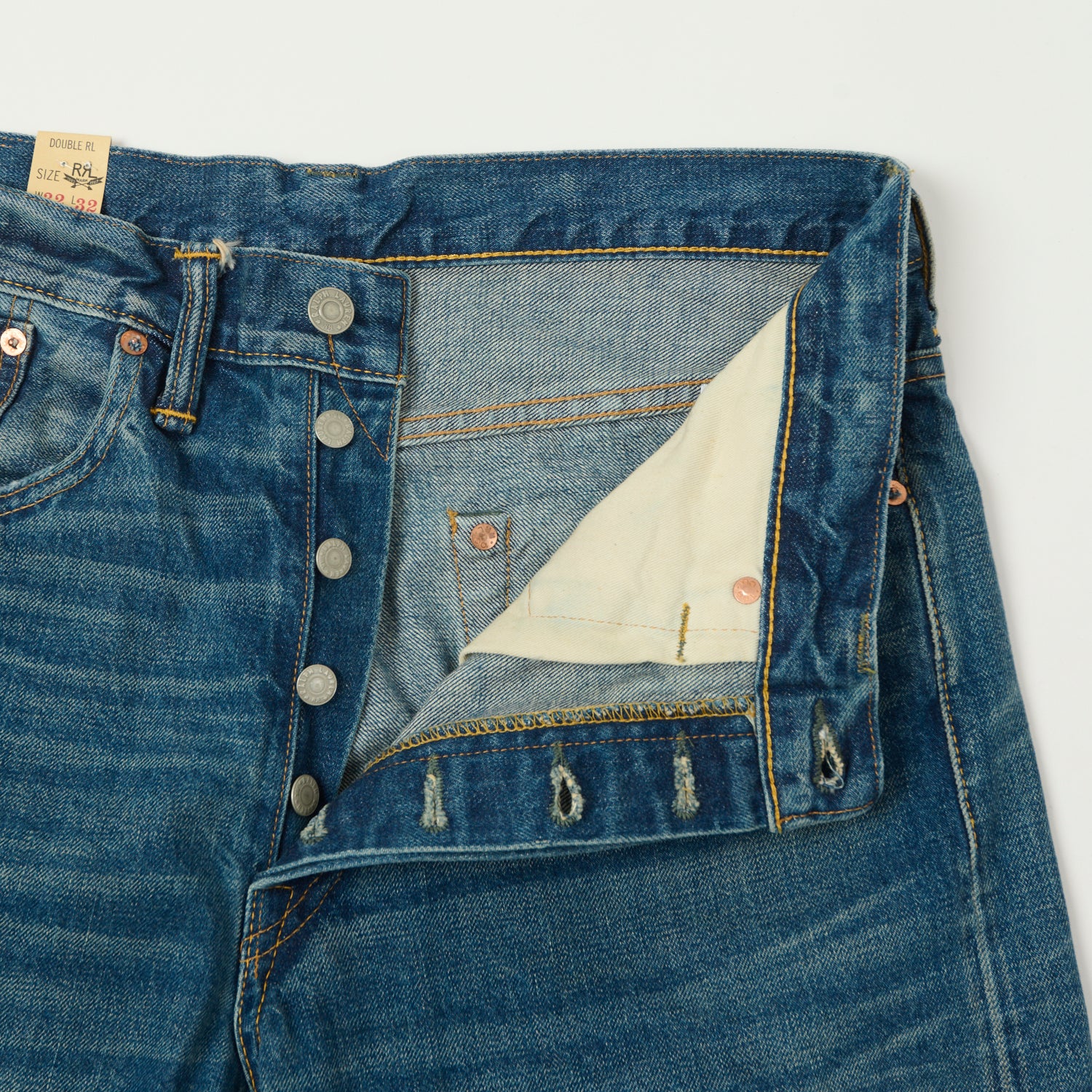 パンツ RRL JAPAN WOVESELVEDGE DENIM USA W32 RRL 5-Pocket Selvedge Wide Straight Jean - Grandfalls Wash – SON